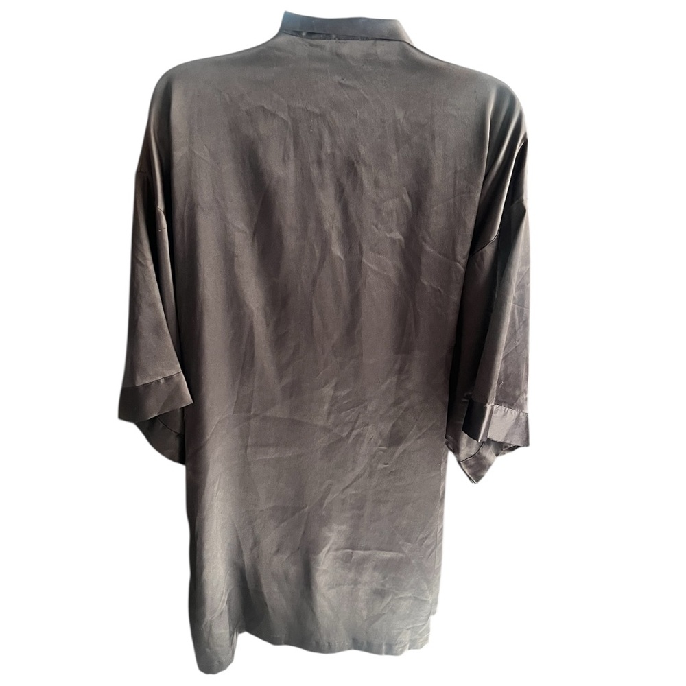 Victoria Secret Angels Charcoal Grey Robe M/L - Picture 2 of 5